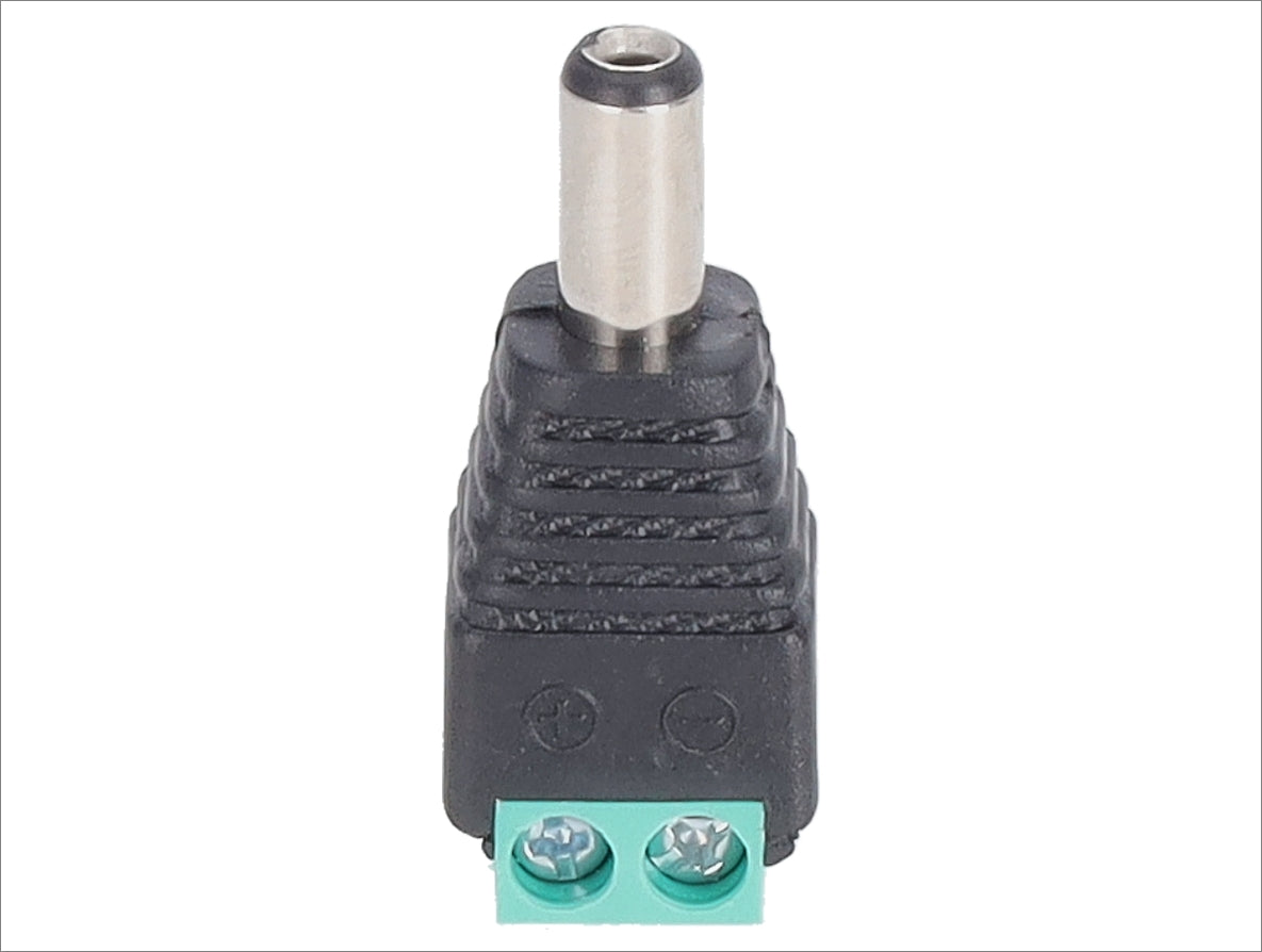 DC Power Male Barrel Plug Connector 2.1 x 5.5 mm Terminal Jack