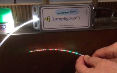 Christmas Craft Light on train layout in minutes using Fiber Optics