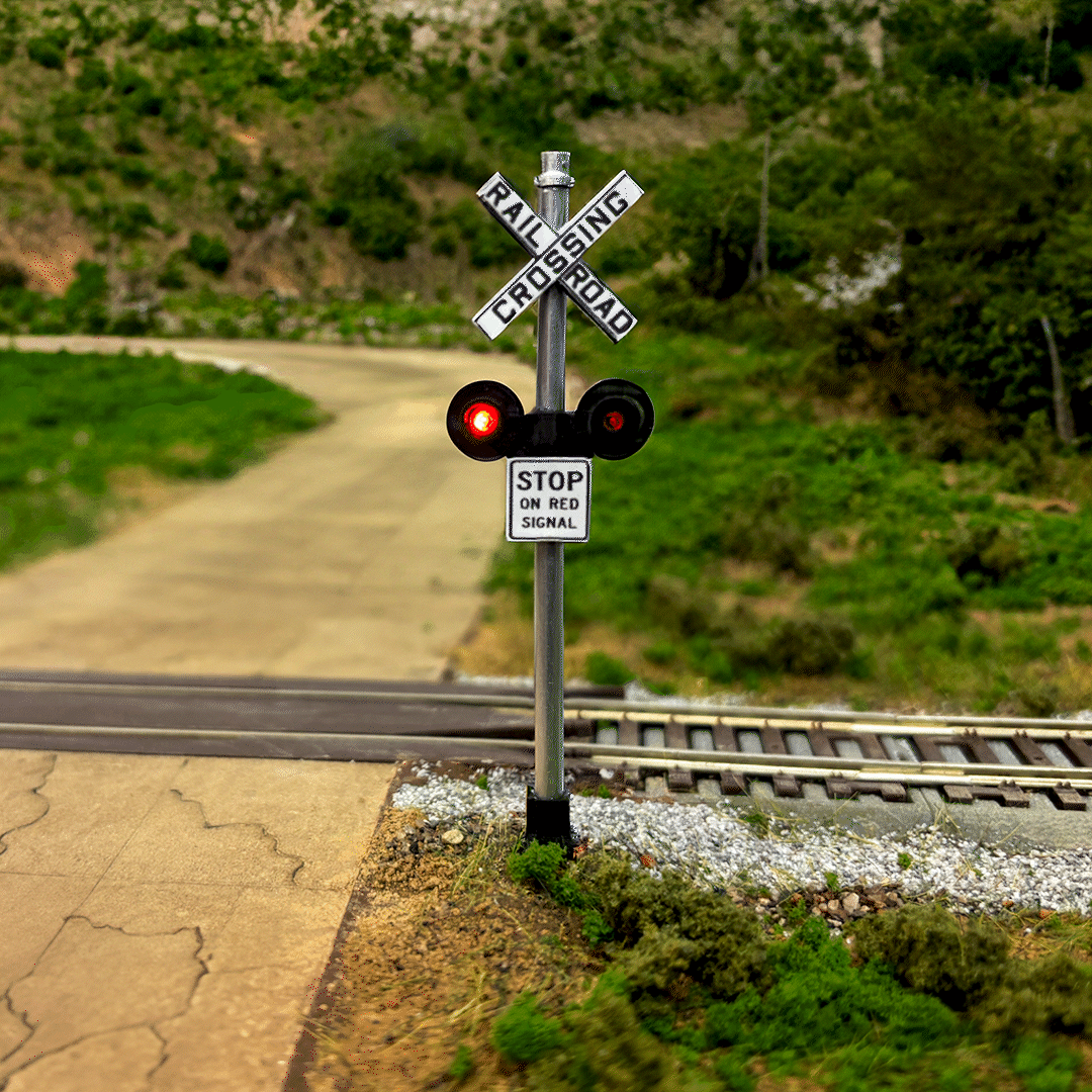 HO Scale Railroad Crossing Kit for model train layouts – Dwarvin ...