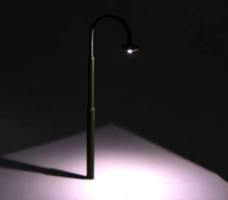 Swan Neck Lamp lit with fiber optics