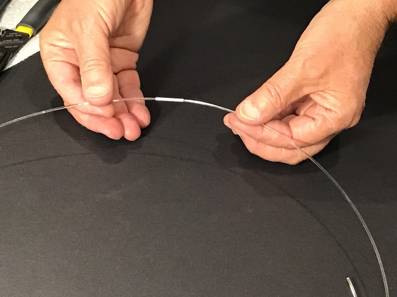 Showing Connected fiber using the kit