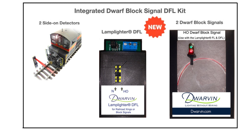 HO Integrated Dwarf Block Signal Kit using Lamplighter® DFL