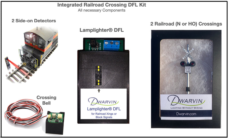 Integrated Railroad Crossing Kit using Lamplighter® DFL