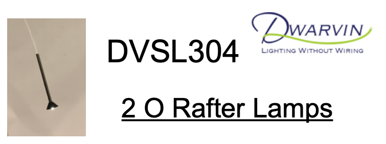 2 O Gauge Rafter Lamps (DVSL304)